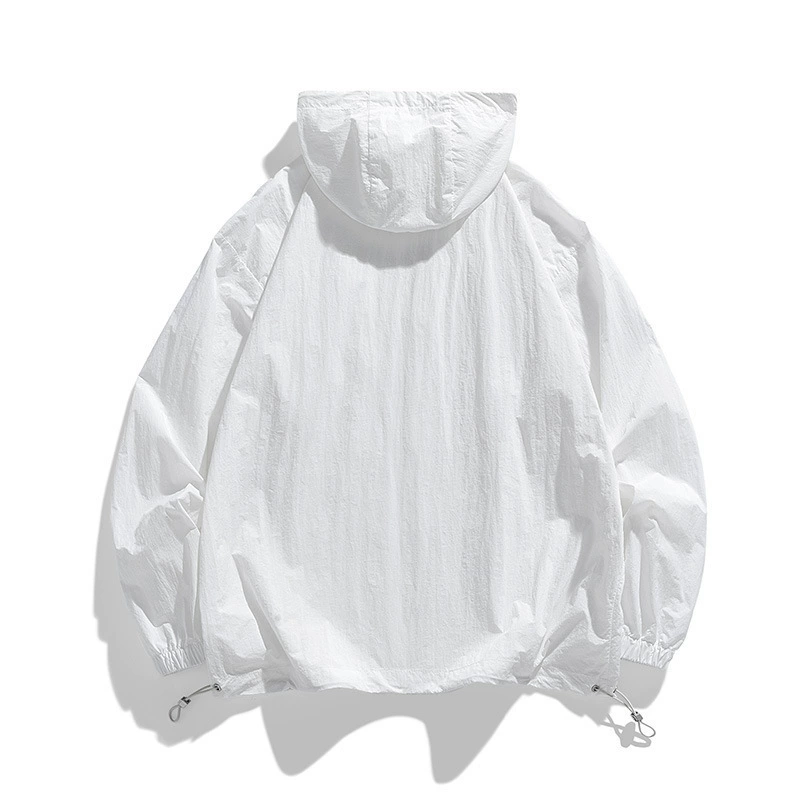 Ветровка с капюшоном и UV‑защитой, дышащая летняя куртка, M–4XL