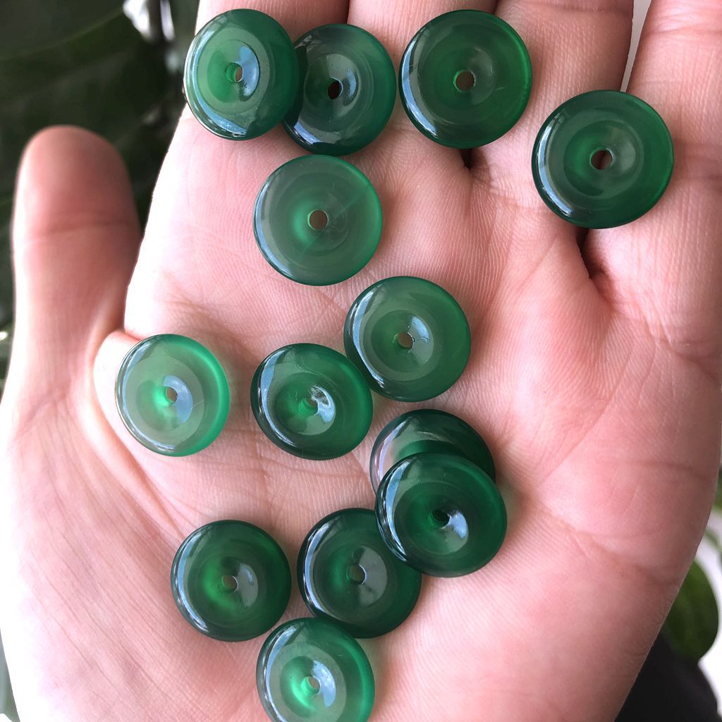 Agate safety buckle small button DIY jewelry accessories, small bracelet accessories wholesale, handmade small DIY crafts