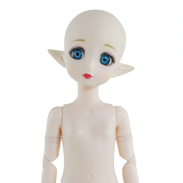 Blue -eyed makeup head