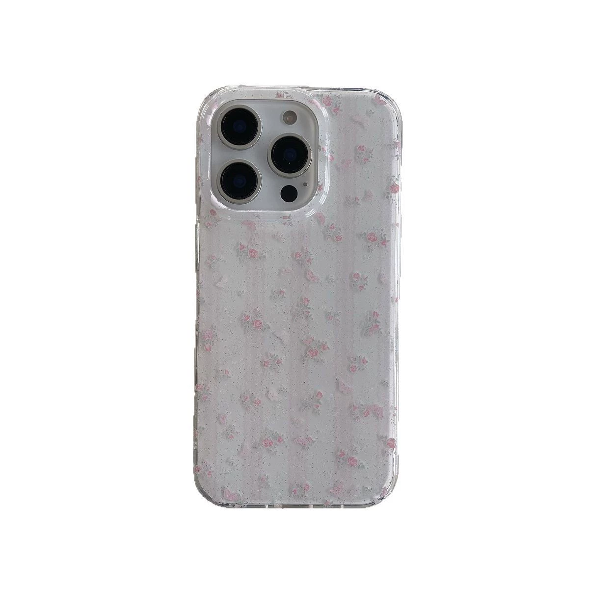 Чехол для телефона Apple iPhone 13/14 (совместим с iPhone 14 Pro), кружевной цветочный рисунок, вариант с ремешком