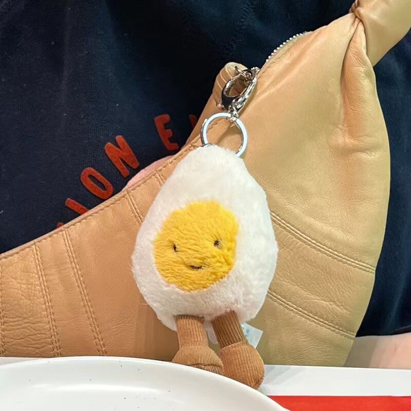 趣味jelly平替款挂件牛角包球类钥匙扣包包装饰毛绒玩具礼物批发|undefined