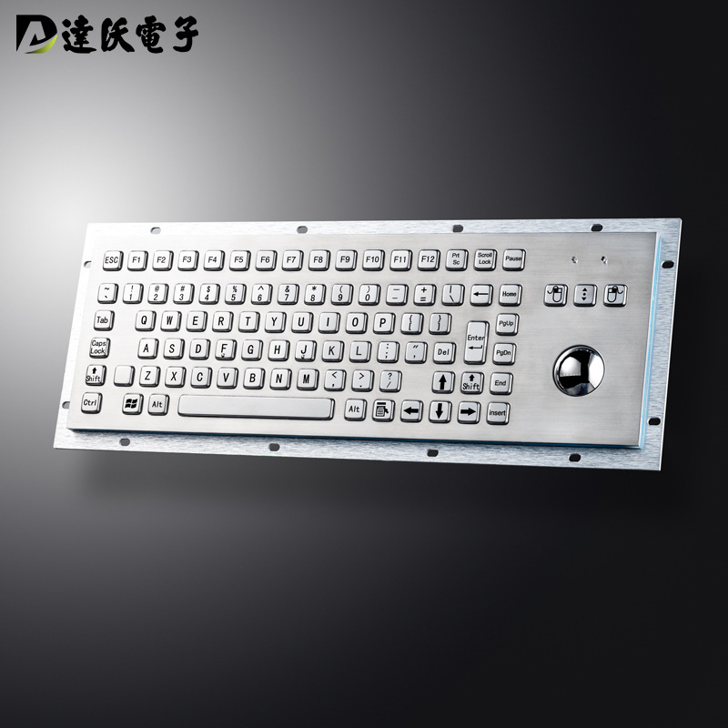 达沃D-8606嵌入式PC键盘鼠标 IP65防护应用于车载加固设备