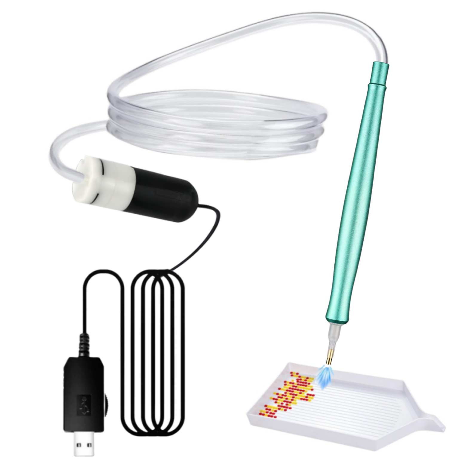 Portable Home Vacuum Electric Diamond Brush Set