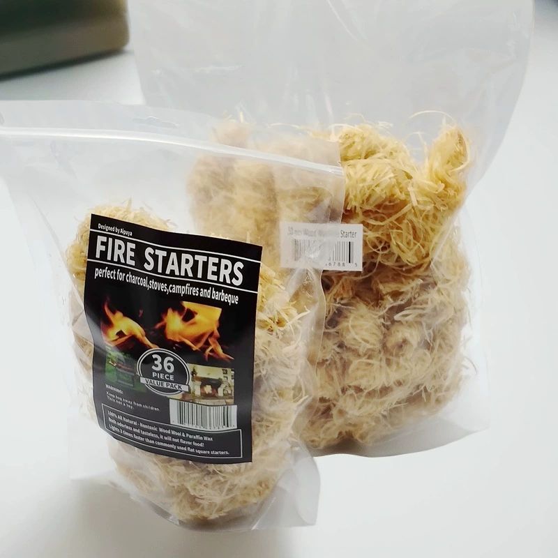 Средства для розжига барбекю, угольные восковые рулонные заготовки для гриля, ускорители горения для камина, 50 мм, 50 штук/упаковка для зажигания.