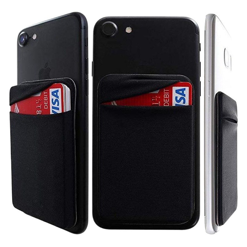 En stock suministro multifunción titular de la tarjeta del teléfono móvil tarjeta bancaria titular de la tarjeta de autobús logotipo impreso