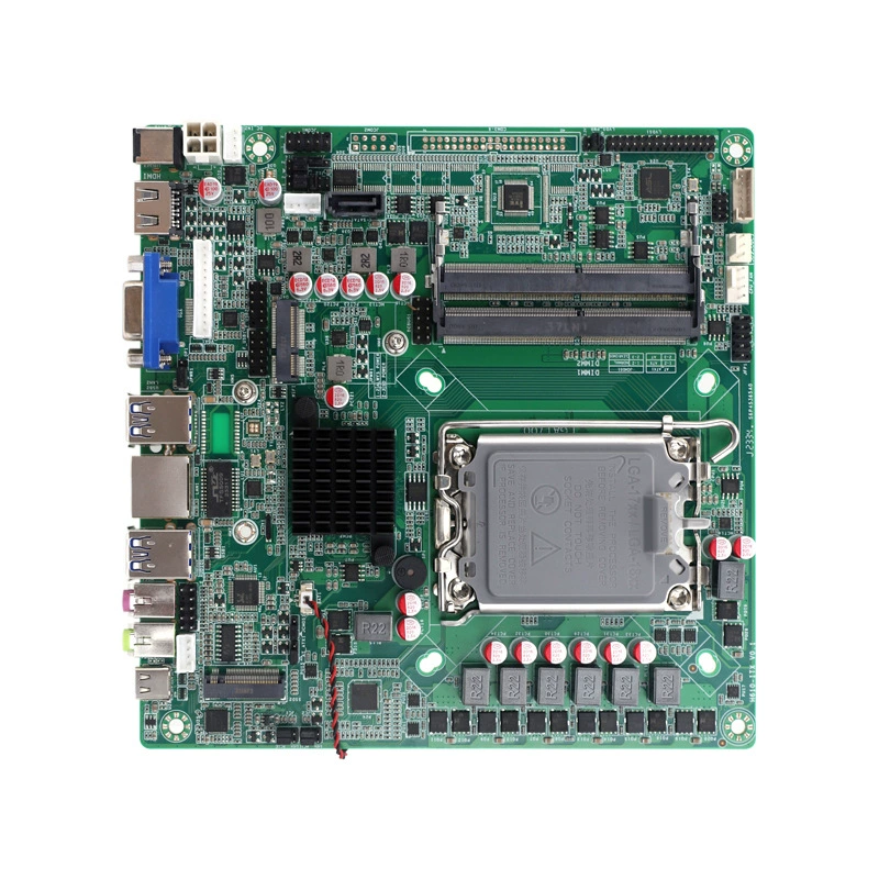 英宇达 H610 Integrated Motherboard ITX Advertising Machine Control Main Board 12-14 Generation supports dual-net port support