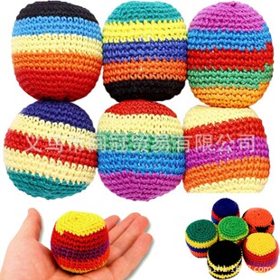 �ֹ�ᘿ�ë��ɳ����Hand-Made Knitted Footbag Sackᘿ�ɳ�����