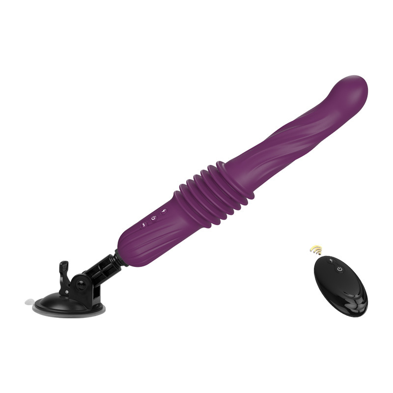 Love World Qingtian Cannon Remote Control Hands Free Telescopic Vibration Heating Female Masturbator Sex Adult Sex Products_voghion.com