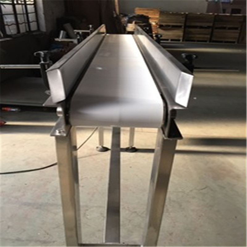 白色PU皮带输送线工厂不锈钢传送带输送机食品级输送带流水线