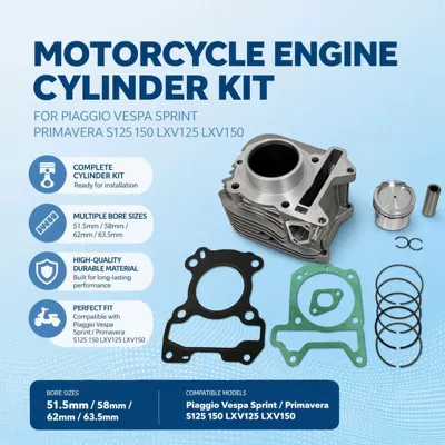 cylinder suitable for: Piston, piston ring, piston pin