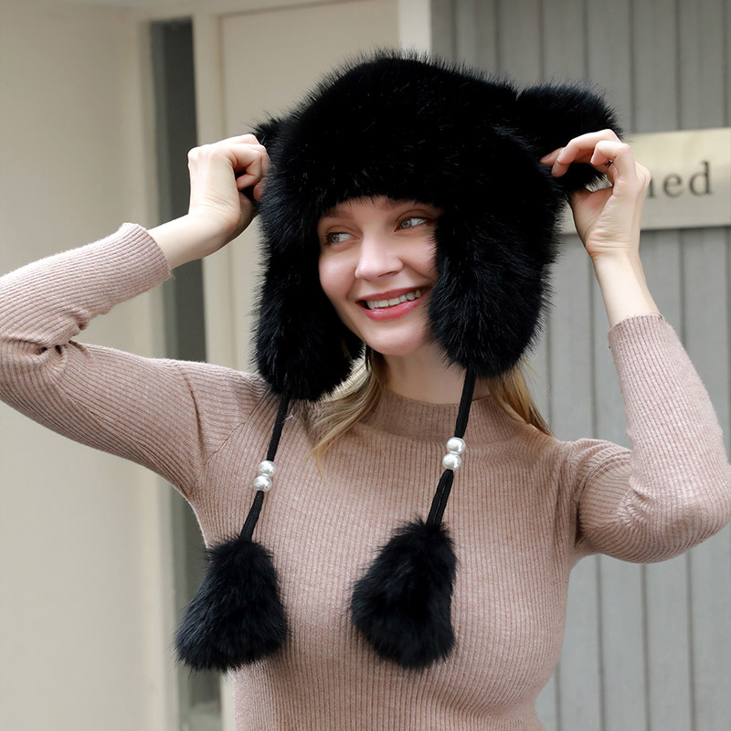 Nuevo sombrero transfronterizo de otoño y invierno noreste de la cabeza grande torrent gorra montar al aire libre invierno caliente gorra protector de orejas