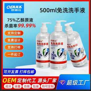 oem定制免洗手消毒凝胶家用500ml洗手液速干杀菌凝胶消毒液