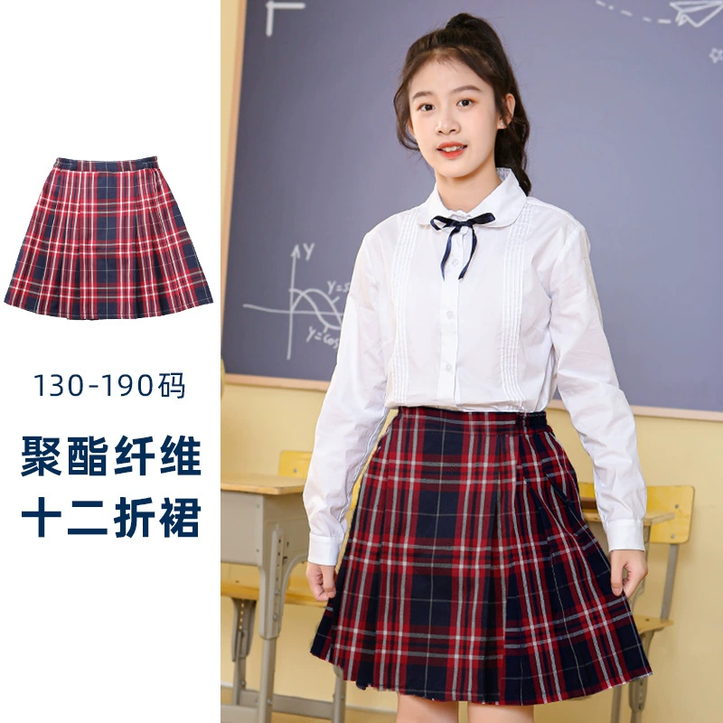 Юбка детская для учеников начальной школы, брюки, А-силуэт