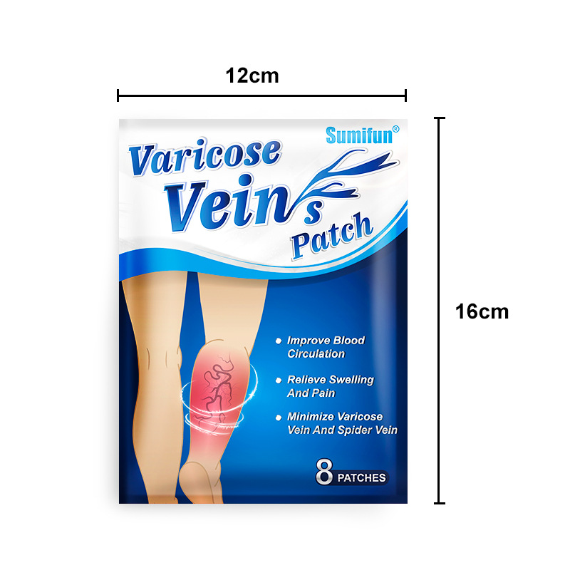 intravenous plaster, Sumifun varicose vein patch, leg external black plaster patch K07901_voghion.com