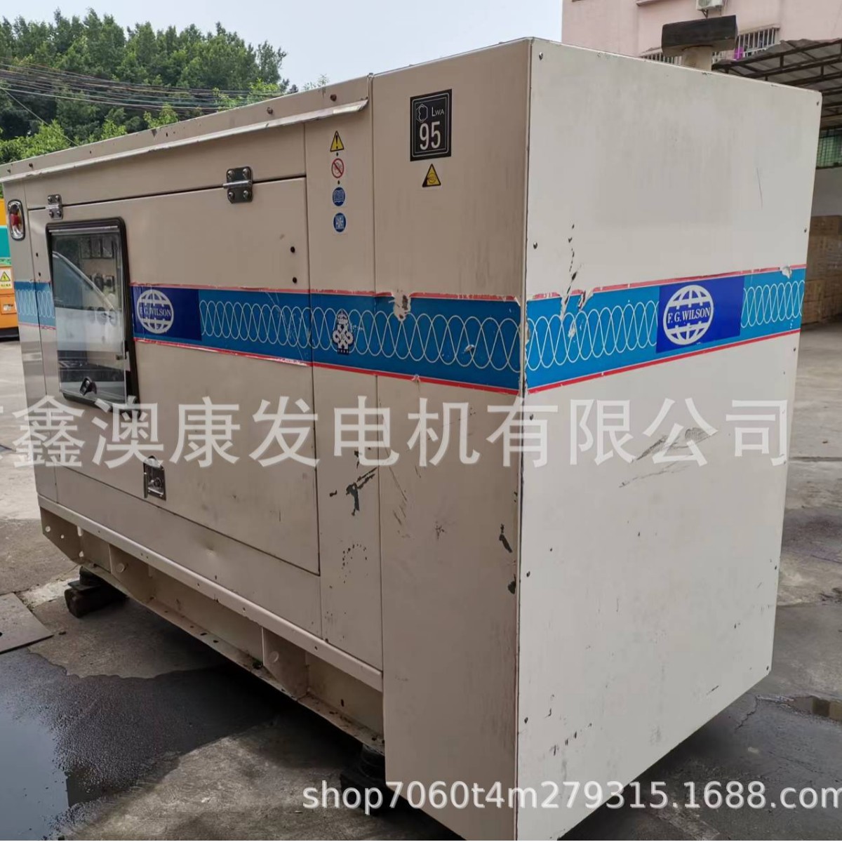 50KW 1103A PERKINS帕金斯静音箱型二手柴油发电机组出售出租回收