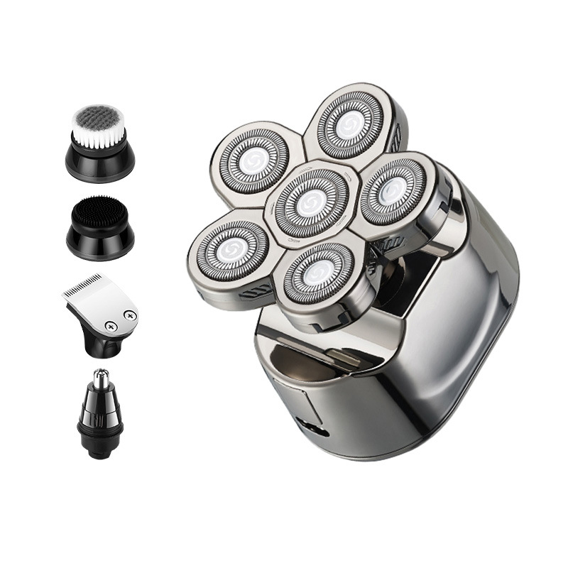 Cabeza calva transfronteriza artefacto afeitado cabeza auto-raspado máquina especial cabeza de ocho cuchillos cuerpo completo lavado máquina de afeitar eléctrica Fabricante Mayorista