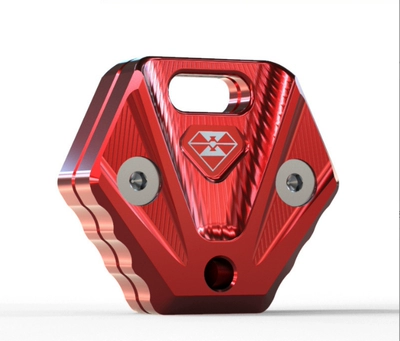 Suitable for Home Door Key Shell Modification, Personalized Universal Anti-Theft Door Key Broken, Electric Vehicle Key Replacement Handle (Electric vehicle key cover shell) - the-truncated-key-head-d2-is-all-red