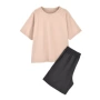 编织短袖短裤家居服
