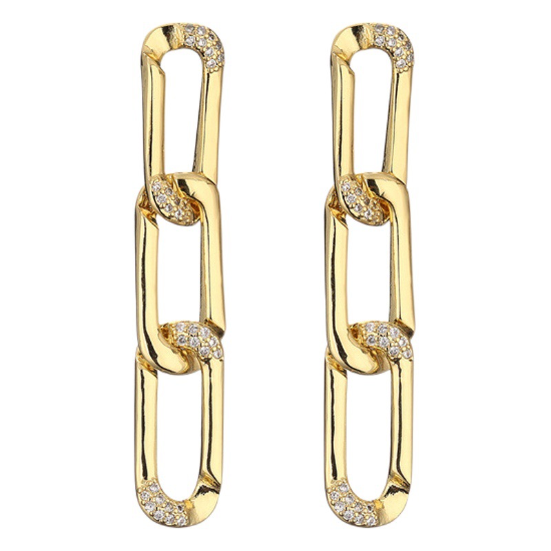 Europa y América elegante perla oreja clip pendientes de las mujeres simple estilo frío personalidad borla colgante hebilla oído anillo