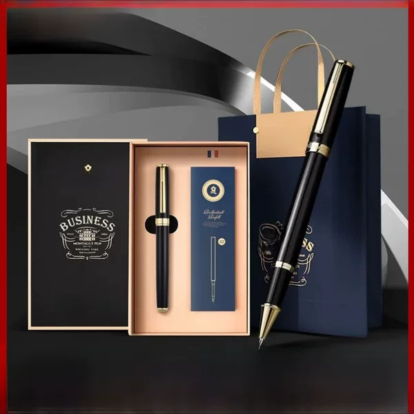 Montejiao Signature Pen Gift Box Business High-end Men and Women's Gel Pen Signature Signature Jewel Pen Advertising Gift