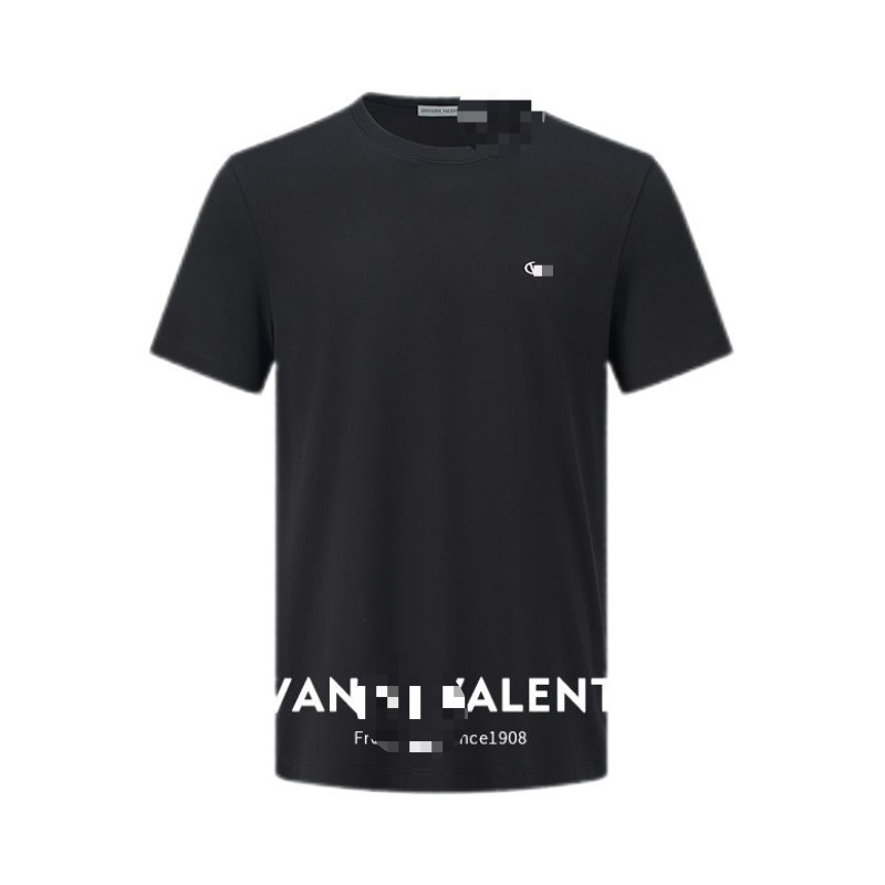 Zhuofanni Valentino T-Shirt Men's Short-Sleeved Round-Neck T-Shirt Summer Breathable Solid Color T-Shirt Loose Wholesale