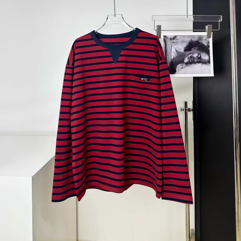 Special Offer, No Returns or Exchanges ~ P Brand Triangle Logo 25 New Striped T-Shirt, Vintage Loose Fit with Pockets, Long Sleeves, Unisex Special Offer, No Returns or Exchanges ~ P Brand Triangle Logo 25 New Striped T-Shirt, Vintage Loose Fit with Pockets, Long Sleeves, Unisex