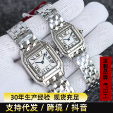 瑞士品牌康卡斯女表精钢小方表休闲钢带女款表批发新款手表石英
