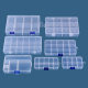 Dustproof Storage Box Multifunctional Removable Transparent Plastic Box Nail Art Sundries Desktop Storage Box Compartment Display Box