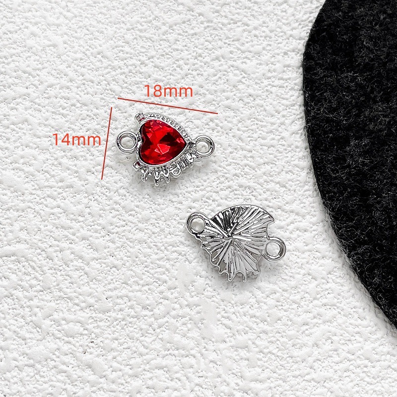 8g Weight Pendant Jewelry Making Type 16*15mm Jewelry Making Size DIY Jewelry Accessories Classification 1 Piece Quantity Alloy Material Heart Shape, Lines Pattern Plating Design Elegant, Lady, Simple Style Style 1 Piece 16*15mm Alloy Heart Shape Lines Pendant 11