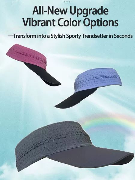 Sun Visor Hat for Marathon, Unisex, Quick-Dry, Sweat-Absorbent, Sun Protection, Summer Sun Hat, Sports Running Hat, Sun Protection Hat