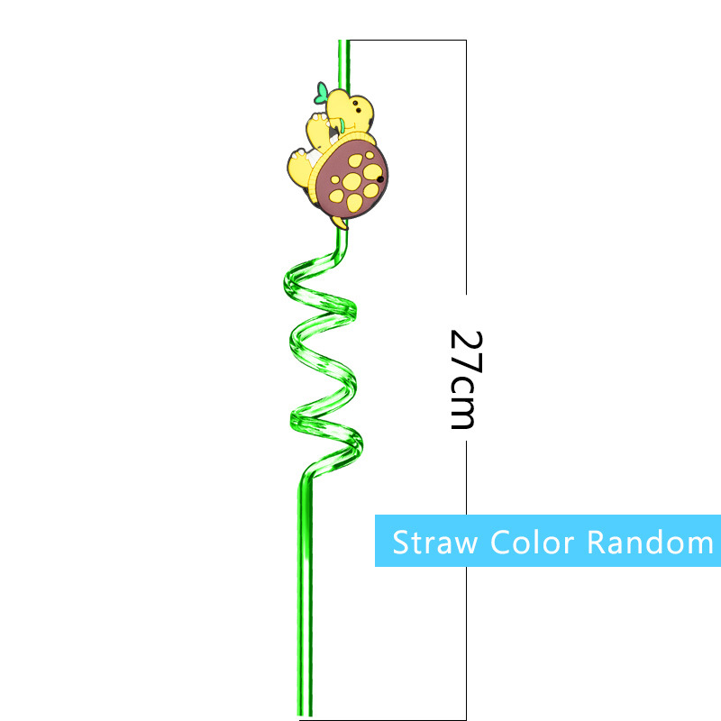 Amazon transfronterizo submarino de dibujos animados de plástico biológico paja mundo submarino Niños Accesorios de dibujos animados fiesta pequeño regalo