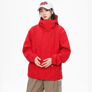 Outdoor Charge Clothes Hong Kong Style Men's Youth Jacket Loose Hooded Spring and Autumn Casual Jacket Couple's Trendy Windbreaker