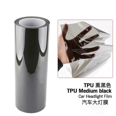 Car headlight protective film – Light Film self-healing protection anti-scratch - smoked-black-30cm15m