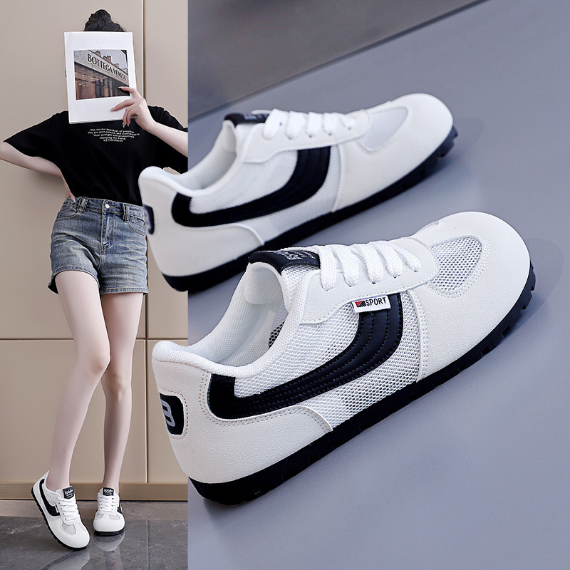 Hong Kong Style German Training Shoes for Women, Trendy on Instagram, 2026 Summer New Model, Mesh Sports Casual Shoes, Women's White Sneakers 8501 Hong Kong Style German Training Shoes for Women, Trendy on Instagram, 2026 Summer New Model, Mesh Sports Casual Shoes, Women's White Sneakers 8501