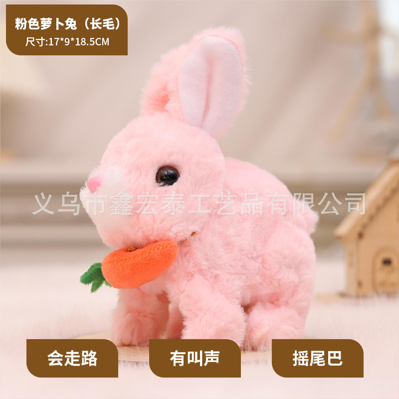 Conejo de rábano rosa (pello largo)