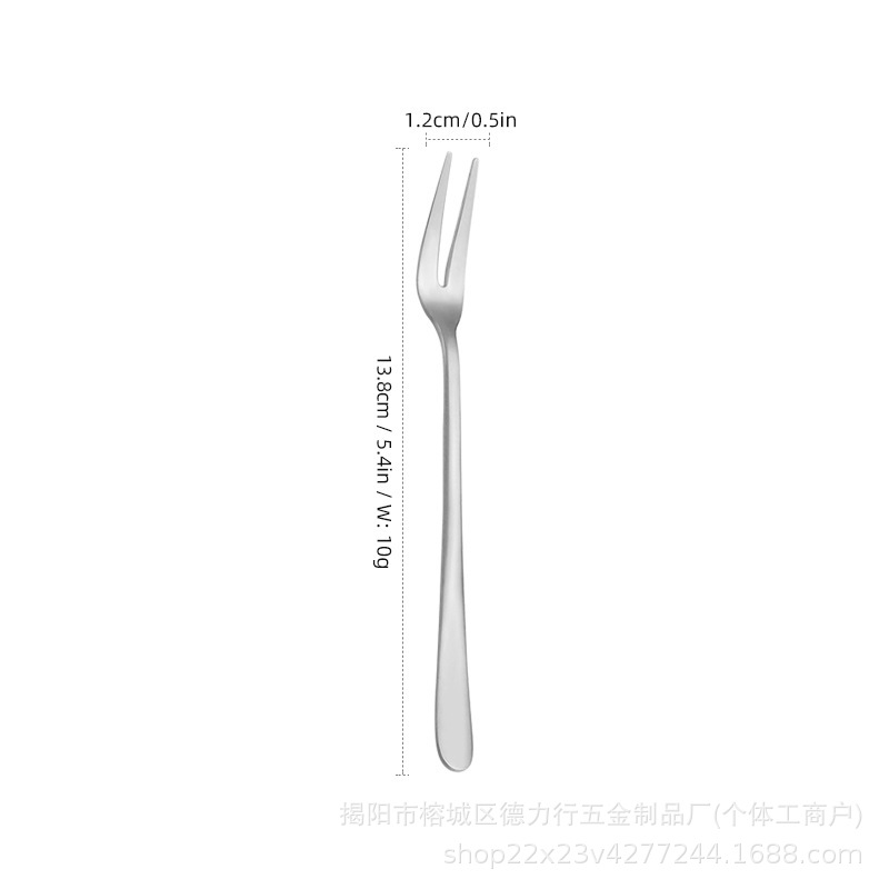 디저트 포크 실버