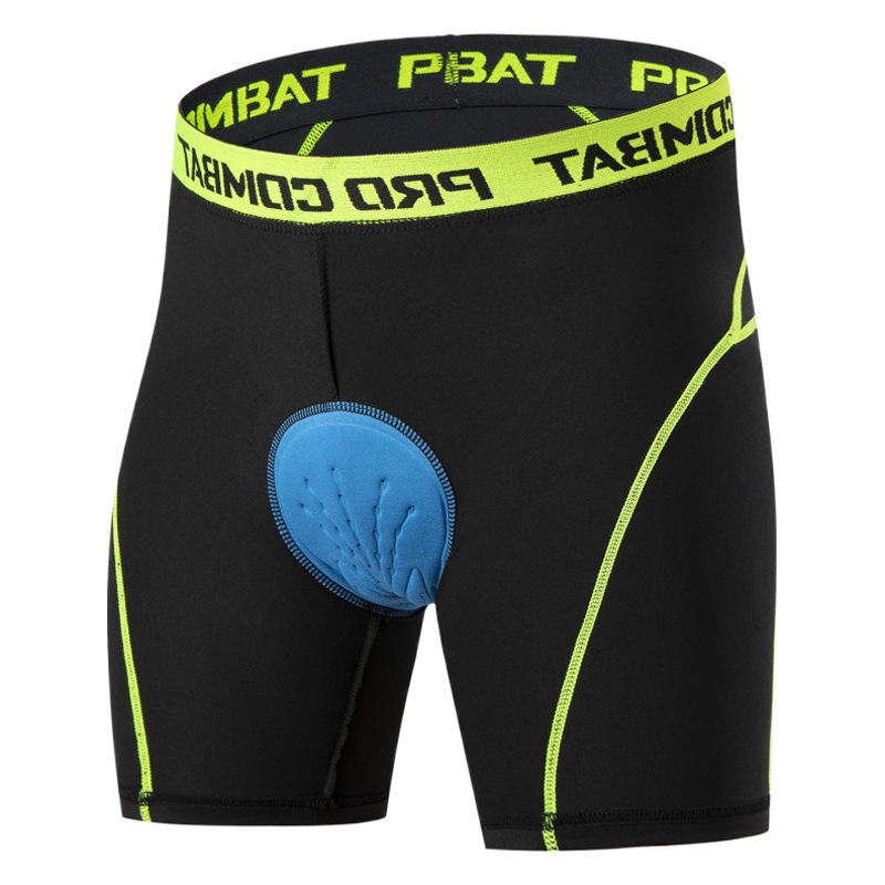 Cycling Pants Outdoor Bike Sports Breathable High Elastic Shock Absorption Sponge Silicone Pad Summer Men's and Women's Underwear Cross Border