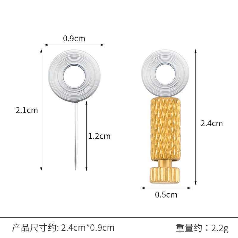 手作り革縫製位置決め針革 diy 縫製固定針ステッチロケーター縫合針間隔針|undefined