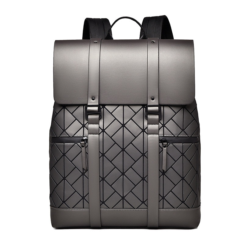 Waterproof Quilted Commuter Laptop Backpack For Men Large Capacity_voghion.com