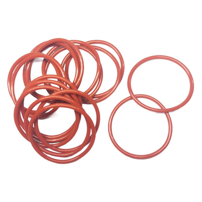 В наличии Силиконовое уплотнительное кольцо для защиты окружающей среды пищевое Силиконовое резиновое уплотнительное кольцо, устойчивое к высоким температурам, красное Силиконовое водонепроницаемое кольцо может быть закреплено