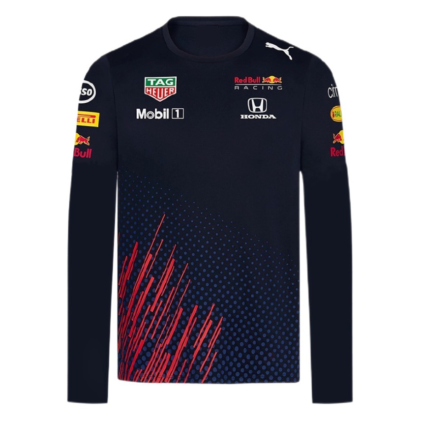 New F1 Racing Long-Sleeved T-Shirt Motorcycle Clothing Off-Road Breathable Quick-Drying Round Neck Short-Sleeved Sportswear Top Export