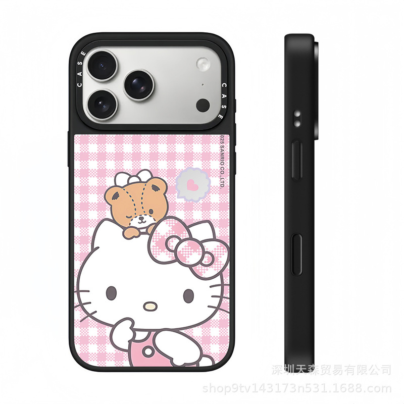 CASE联名老花KT猫苹果17ProMax手机壳iPhone16PLUS防摔14保护套13|undefined