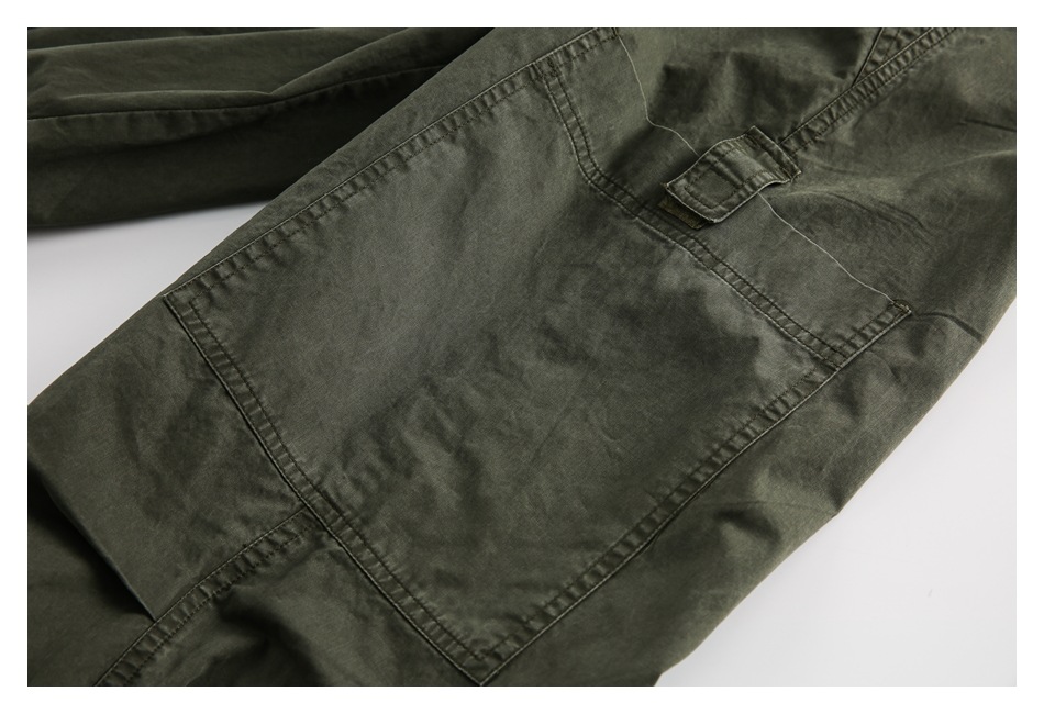 OUSWE China-Chic gewaschene gebrauchte Overalls Herren lockere und vielseitige gerade Freizeithose Deckhose RK67_voghion.com