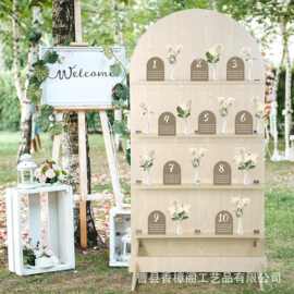 跨境新品展示架婚礼礼物展示排队礼物酒杯置物架装饰婚礼鲜花架