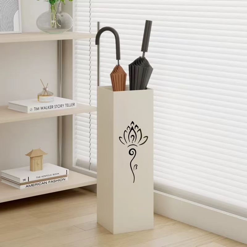 Light Luxury Cream-Style High-End Umbrella Stand, Suitable for Cafes, Guesthouses, Boutique Stores, Hotels, and Home Use, Artistic Storage Box