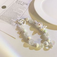 卡通宇航員珠珠手鍊手腕式通用手機殼掛件手機掛繩防摔防丟女款