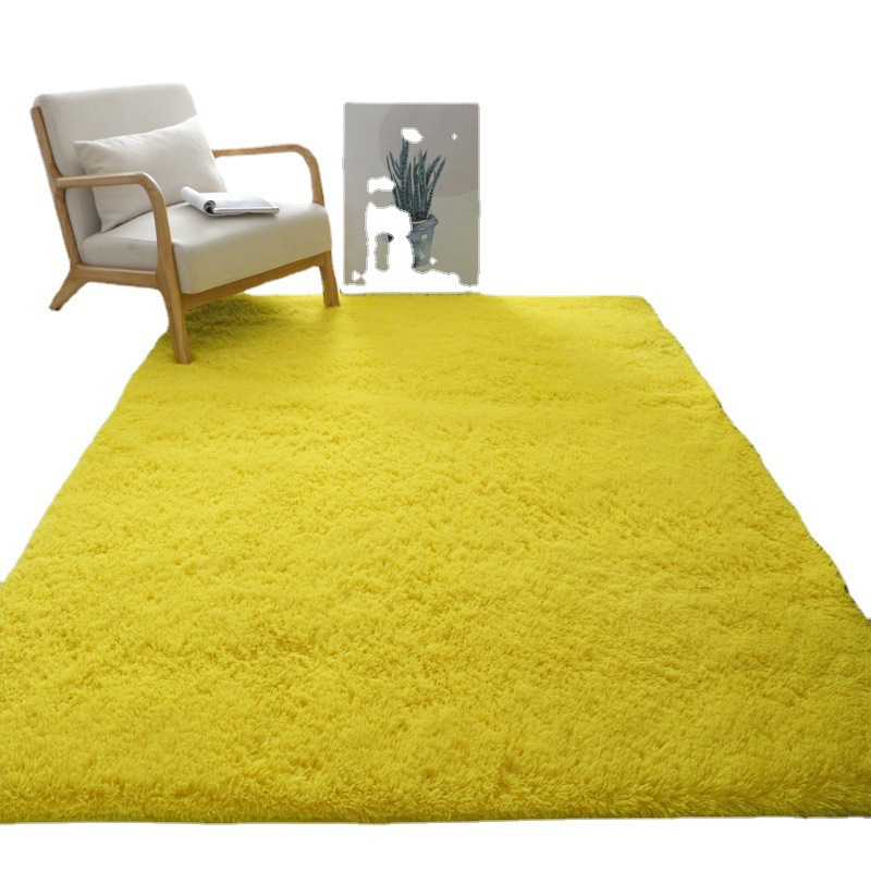 En stock suministro grueso lavable seda manta de felpa alfombra de piso dormitorio sala de estar alfombra de piso estera de la ventana de la Bahía alfombra de empalme image 7