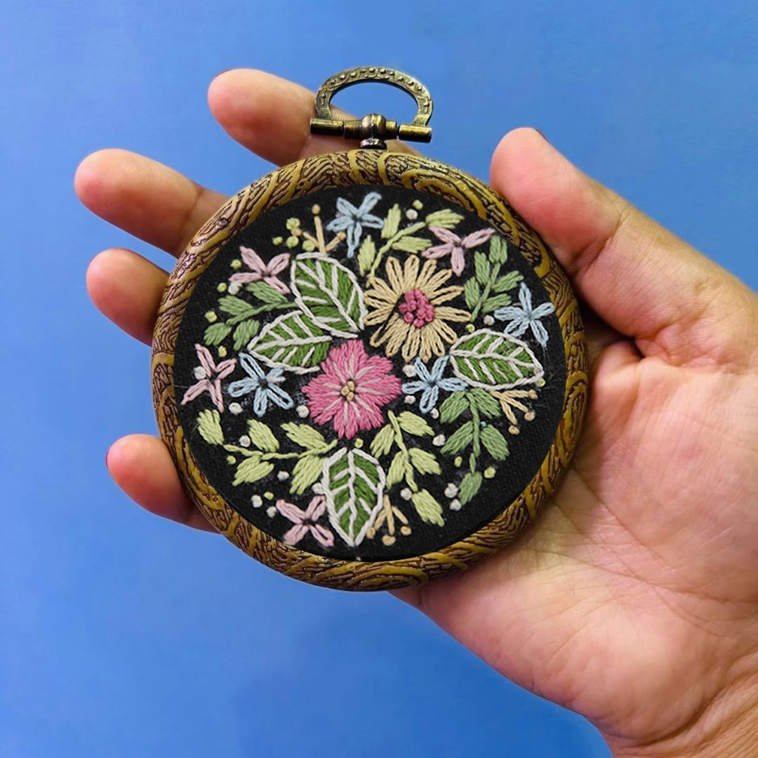 Antiguo nuevo bordado colgando pintura hecha a mano diy paquete de material sala de estar lu bordado costura práctica bolsa transfronteriza inglés colgando pintura