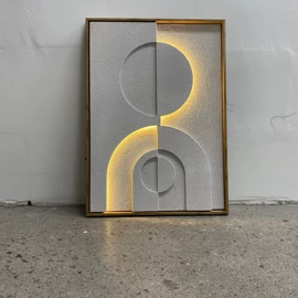 现代装饰画;LED装饰灯;工艺画