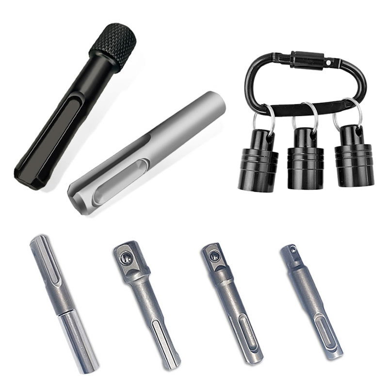 SDS柄连接杆工具配件圆转方电锤转换接头冲击电钻夹头套筒转接